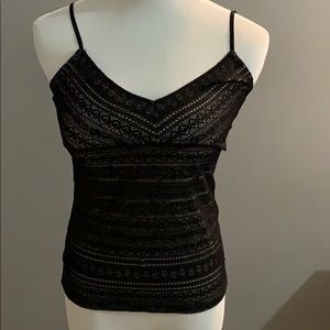 Black lacy look camisole